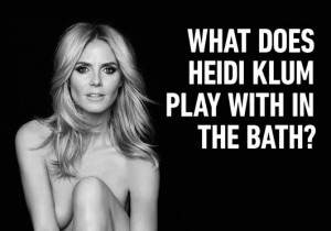 Heidi Klum est l'égérie de Sharper Image