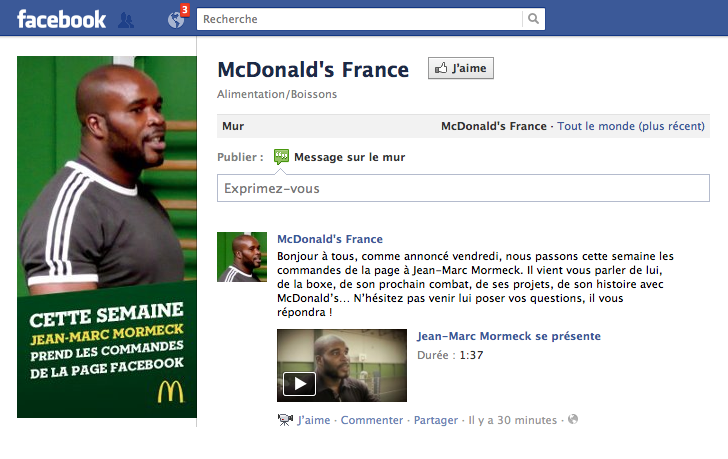 Brand and Celebrities : Jean-Marc Mormeck et McDonald's