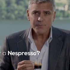 Jean Dujardin et George Clooney égéries de Nespresso