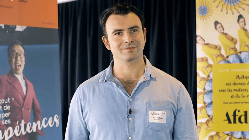 Erwan KEZZAR lors d'une interview