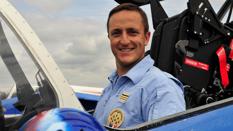 Cédric TRANCHON à bord d'un avion