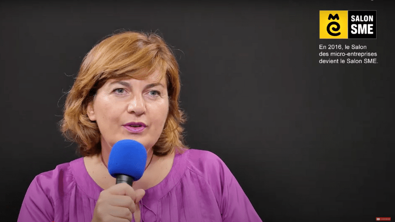 Intervention de Sandra LE GRAND à une interview sur son entreprise