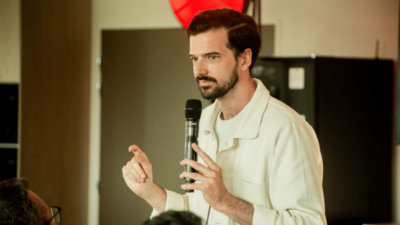 Marc Antoine LE BRET lors d'une conférence