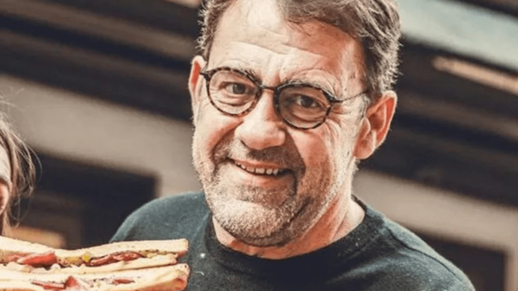 Michel SARRAN lors de l'ouverture de son Bar à Croque-Monsieur ©CroqMichel