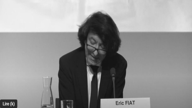 Intervention de Éric FIAT pour collège des Bernardins ©collège des Bernardins