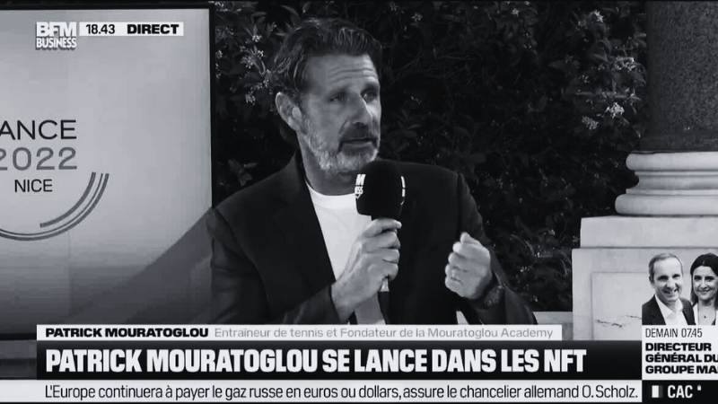 Interview de Patrick MOURATOGLOU pour BFM TV ©BFM TV