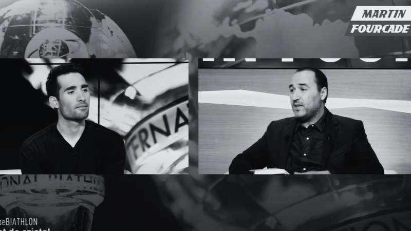 Invitation de Martin FOURCADE sur le plateau de l'Équipe ©l'Équipe