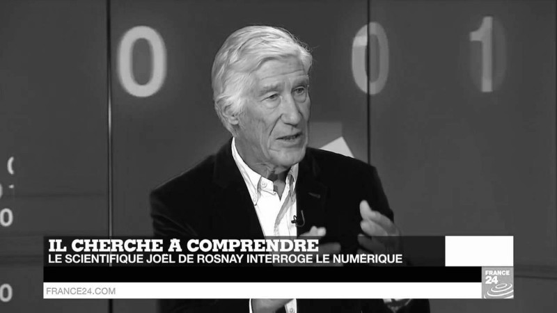 Intervention de Joël DE ROSNAY pour France 24 ©France 24