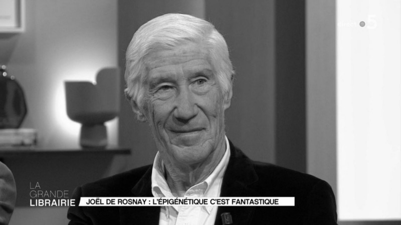 Intervention de Joël DE ROSNAY pour France 5 La Grande Librairie ©France 5 La Grande Librairie