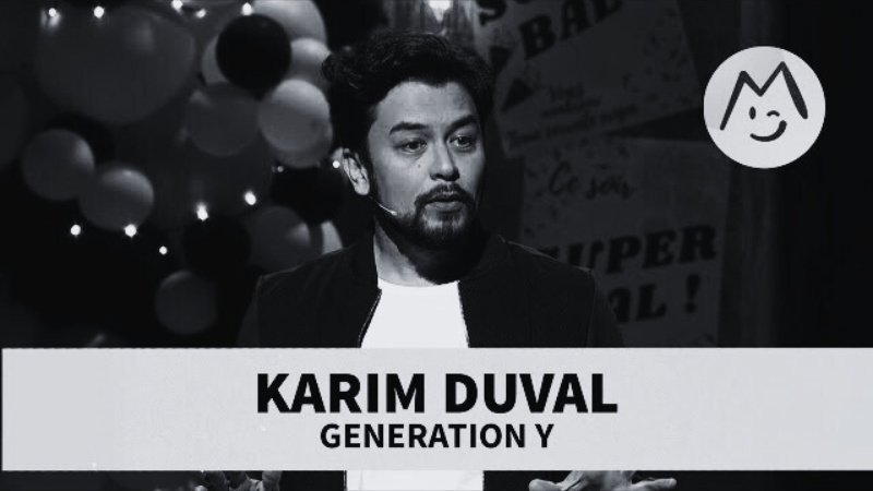 Karim DUVAL présente son sketch sur la génération Y ©Karim DUVAL