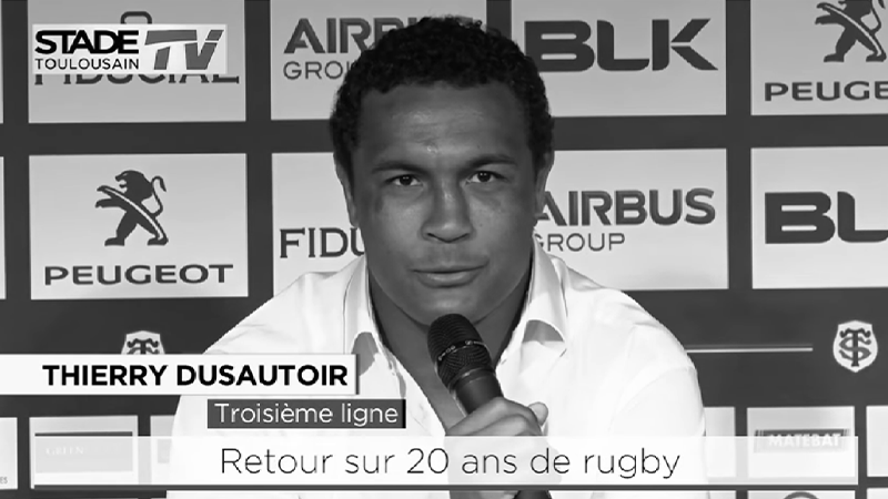 Intervention de Thierry DUSAUTOIR pour Stade tv ©Stade tb