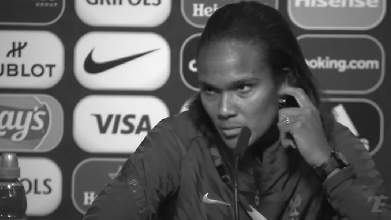 Intervention de Wendie RENARD pour L'équipe ©L'équipe