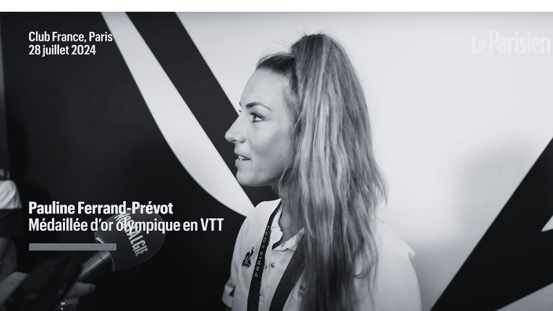 Participation de Pauline FERRAND-PRÉVOT pour son titre Olympique ©Le Parisien
