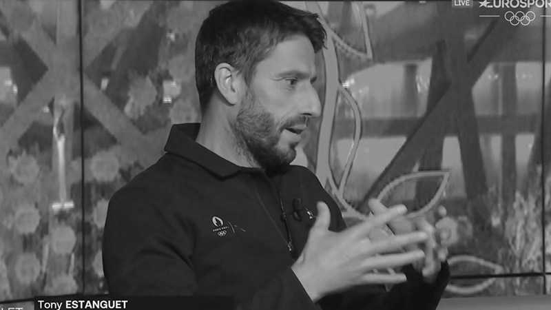 Intervention de Tony ESTANGUET pour Eurosport ©Eurosport