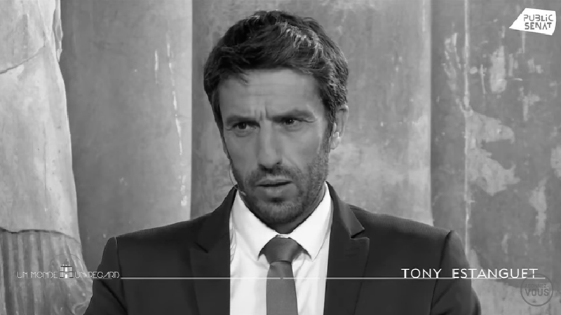Intervention de Tony ESTANGUET pour Public Senat ©Public Senat