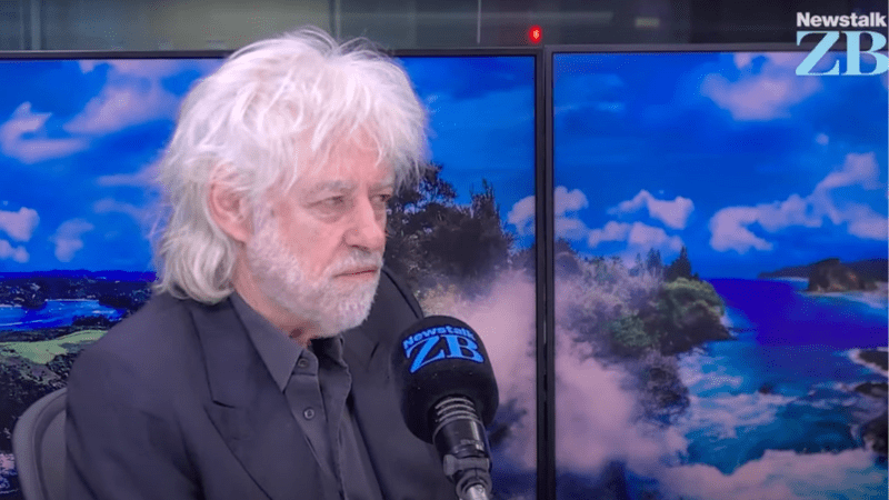 Intervention de Bob GELDOF à un plateau TV
