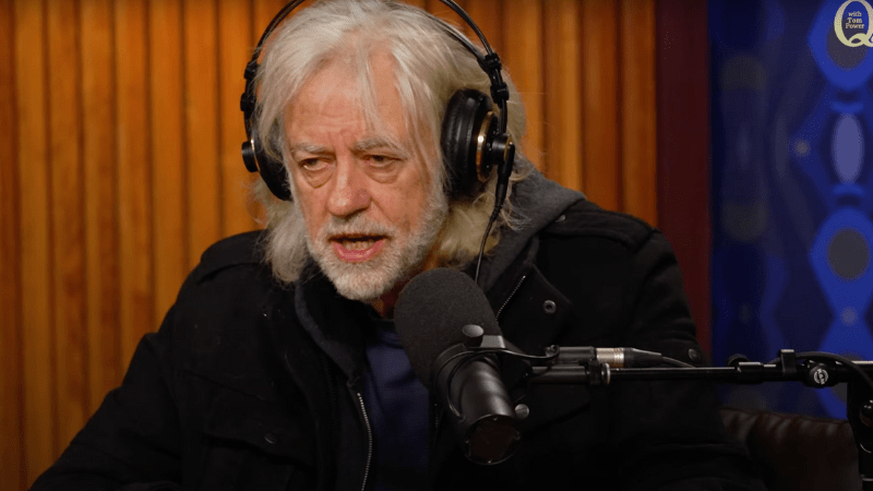 Participation de Bob GELDOF à une station radio