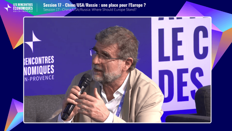 Prise de parole d'Ulysse GOSSET sur la situation entre Chine / USA / Russie ©Les Rencontres économiques d'Aix-en-Provence
