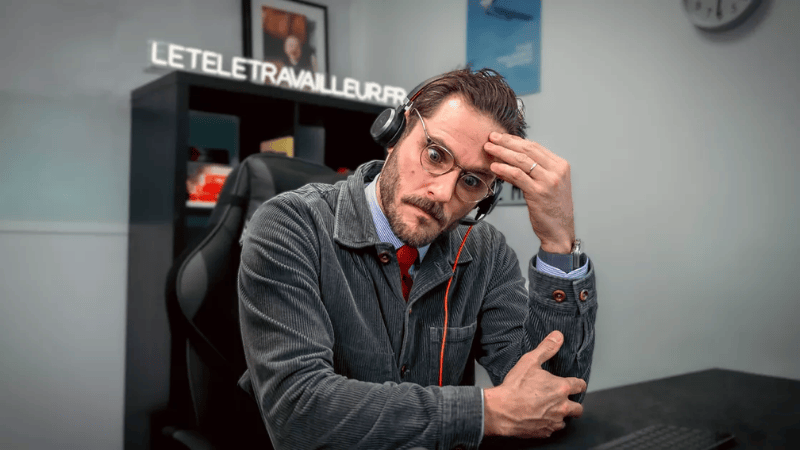 Clovis HENRIOT dans J'irai télétravailler chez vous ©Clovis Henriot/Le Figaro