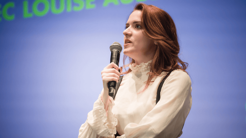 Intervention de Louise AUBERY lors d'une conférence